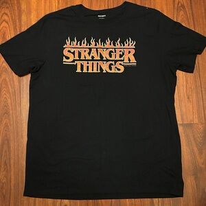 Black Stranger Things  Men’s Graphic T-Shirt Sz XXL Tall